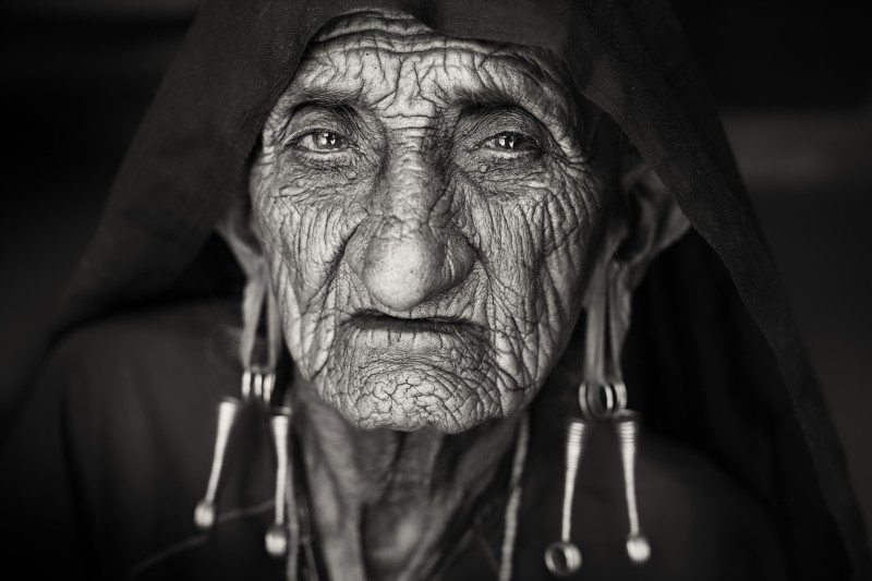 Old Rabari woman, India