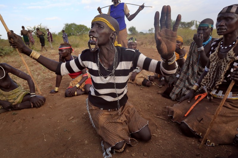 Wedding ceremony, Mursi tribe, Ethiopia
