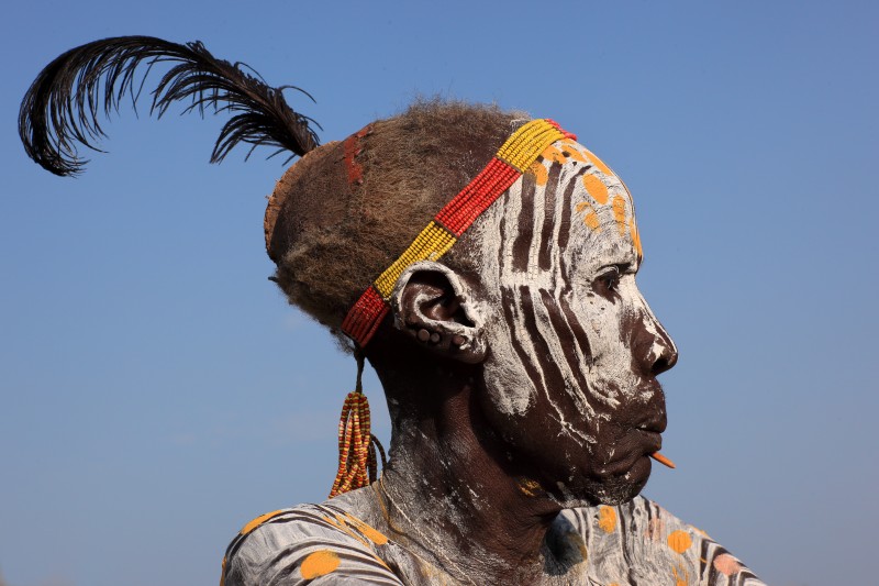 Ethiopia, Karo warrior