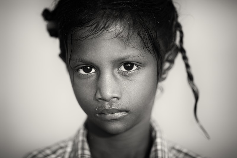 India, girl in Puri