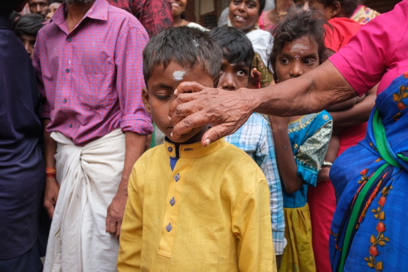 Temple festival in Tiruchirappalli, India