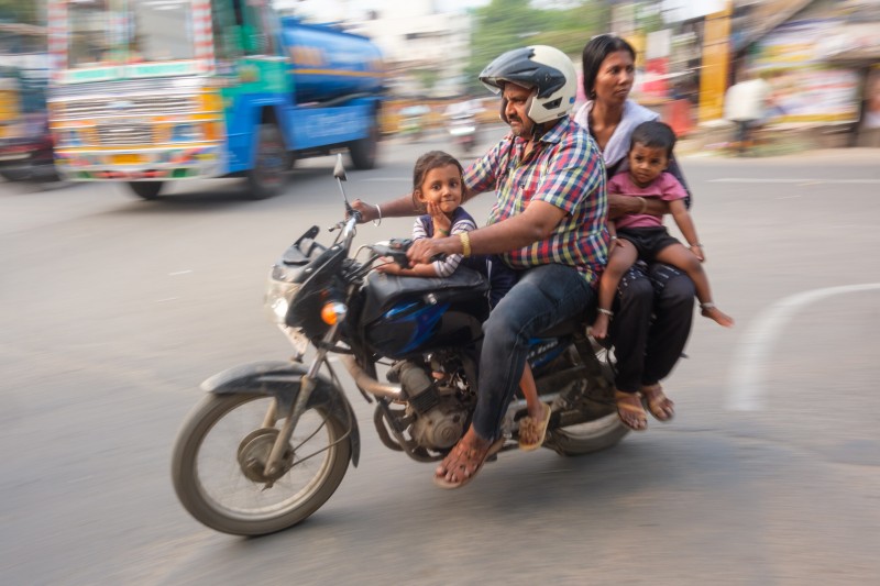 Street scene in Madurai, India