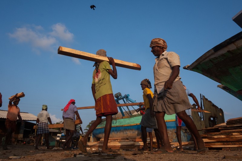 Fishing harbour in Rameswaram, India