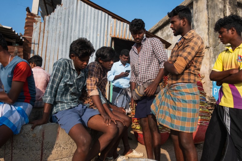 Fishermen in Rameswaram, India